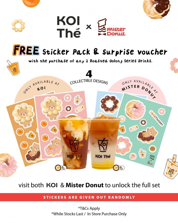 KOI Thé Promotion: Free Sticker Pack & Voucher with Roasted Oolong Drinks (From 19 Oct 2025) KOI Thé Promotion: Free Sticker Pack & Voucher with Roasted Oolong Drinks (From 19 Oct 2025)