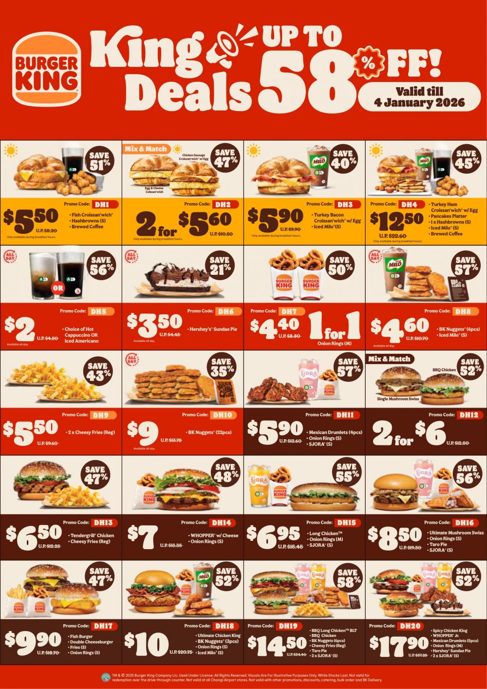 Burger King Coupons Singapore: Up to 58% Off King Deals (Till 4 January 2026) Burger King Coupons Singapore: Up to 58% Off King Deals (Till 4 January 2026)
