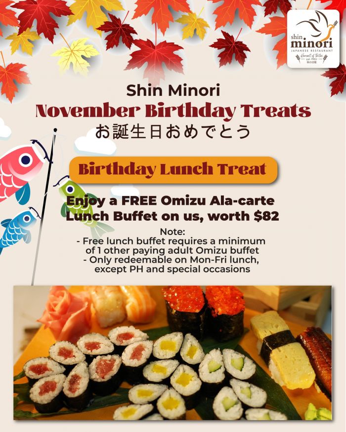 Shin Minori November Birthday Treats Promotion Shin Minori November Birthday Treats Promotion