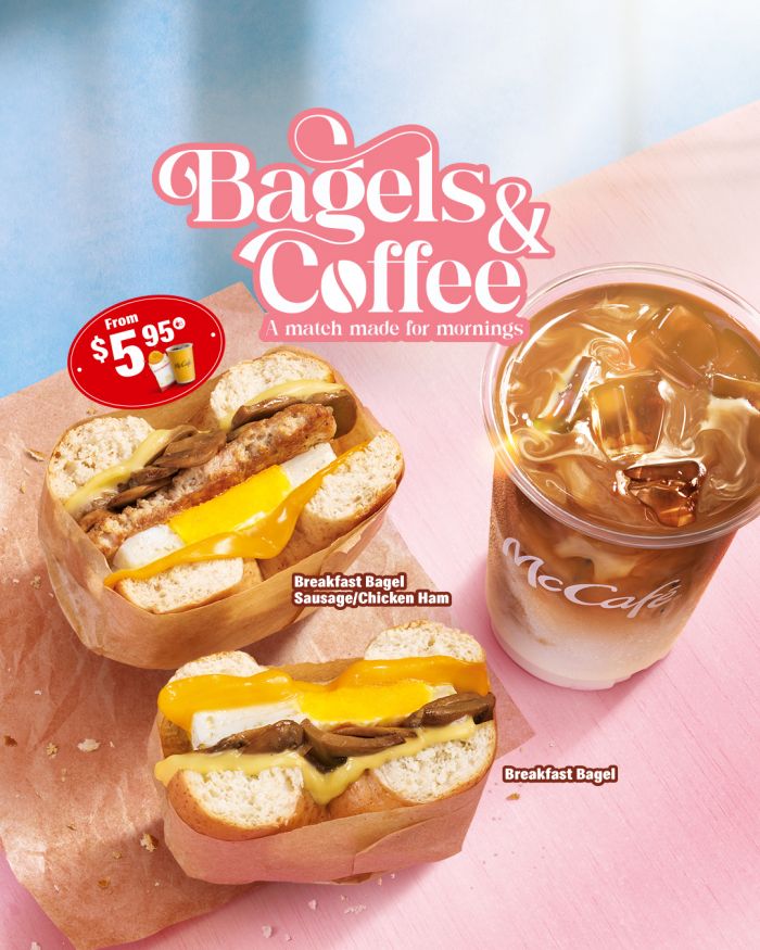 McDonald’s Breakfast Bagels: Sausage or Chicken Ham with Coffee from $5.95 McDonald’s Breakfast Bagels: Sausage or Chicken Ham with Coffee from $5.95
