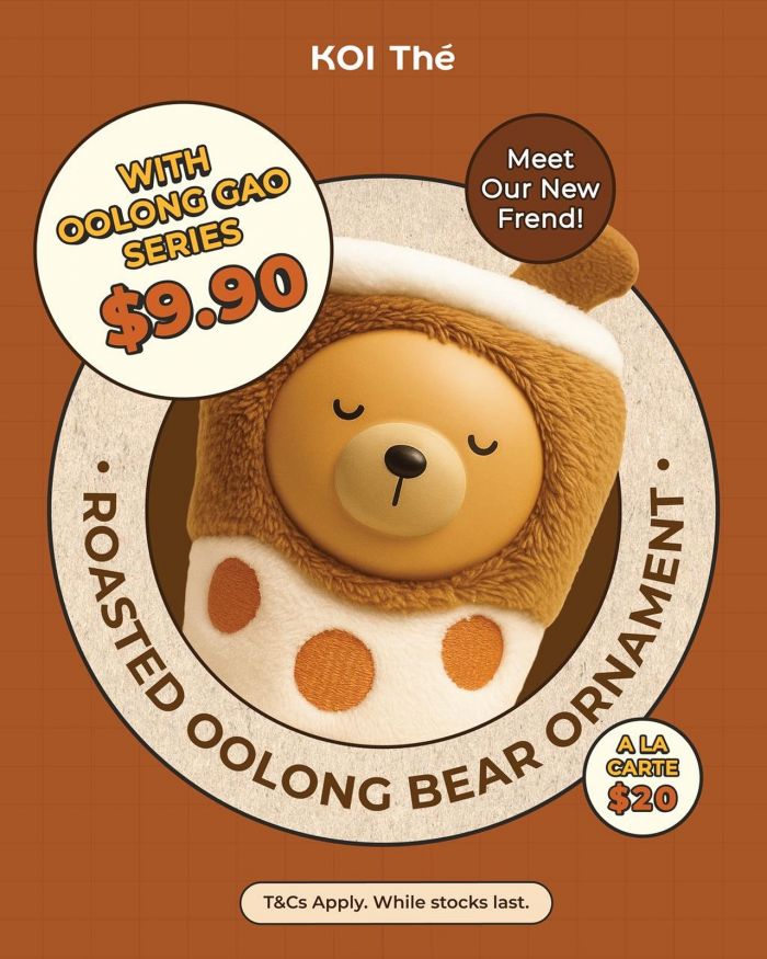 KOI Thé Roasted Oolong Bear: Collectible Launch with Oolong Gao Series (Nov 2025) KOI Thé Roasted Oolong Bear: Collectible Launch with Oolong Gao Series (Nov 2025)