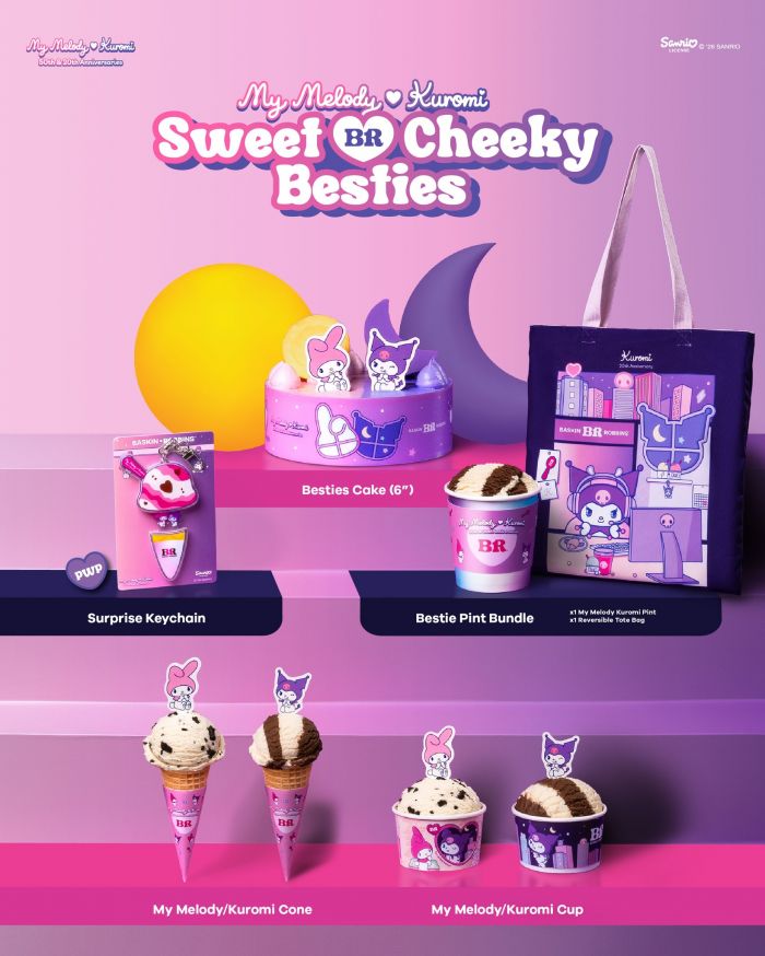Baskin Robbins Sweet & Cheeky Besties: My Melody x Kuromi Ice Cream Collection (Nov 2025) Baskin Robbins Sweet & Cheeky Besties: My Melody x Kuromi Ice Cream Collection (Nov 2025)