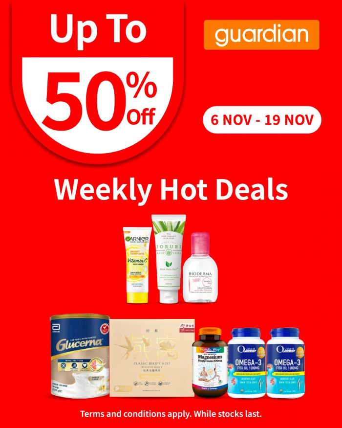 Guardian Promotion: Weekly Hot Deals (6-19 Nov 2025) Guardian Promotion: Weekly Hot Deals (6-19 Nov 2025)