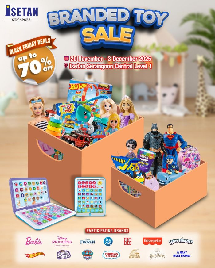 Isetan Branded Toy Black Friday Sale Up To 70% OFF (20 Nov - 3 Dec 2025) Isetan Branded Toy Black Friday Sale Up To 70% OFF (20 Nov - 3 Dec 2025)