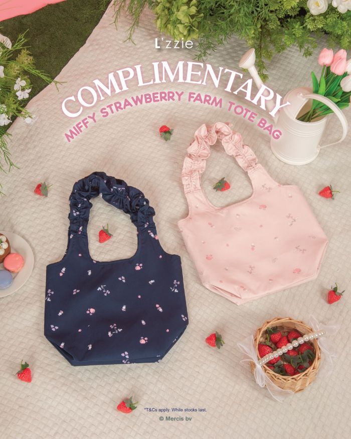 L'zzie FREE Miffy Strawberry Farm Tote Bag Promotion (19-27 November 2025) L'zzie FREE Miffy Strawberry Farm Tote Bag Promotion (19-27 November 2025)