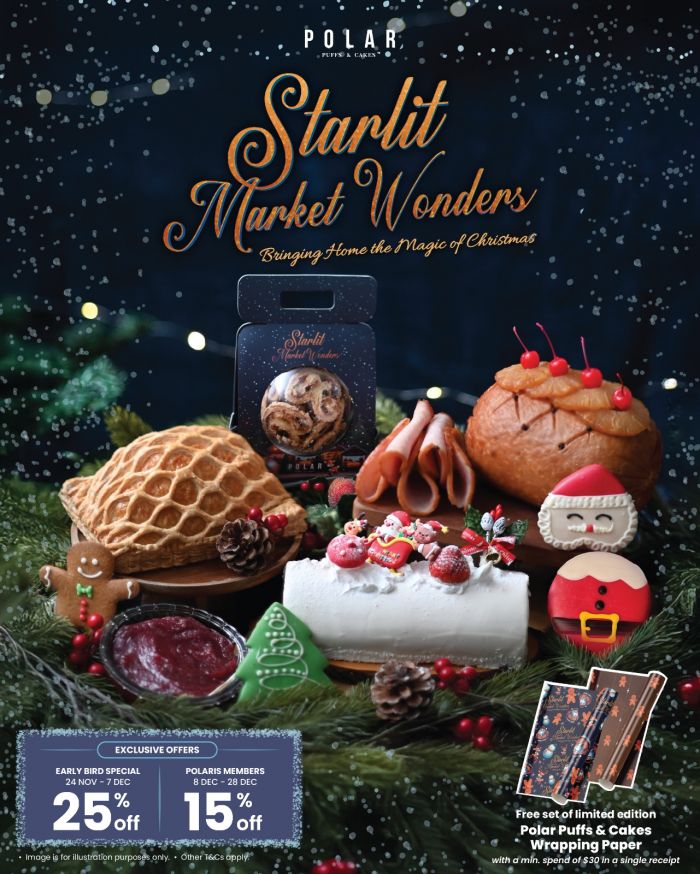 Polar Puffs & Cakes Christmas Promotion: 25% OFF Early Bird Special & Starlit Market Wonders (Until 28 Dec 2025) Polar Puffs & Cakes Christmas Promotion: 25% OFF Early Bird Special & Starlit Market Wonders (Until 28 Dec 2025)