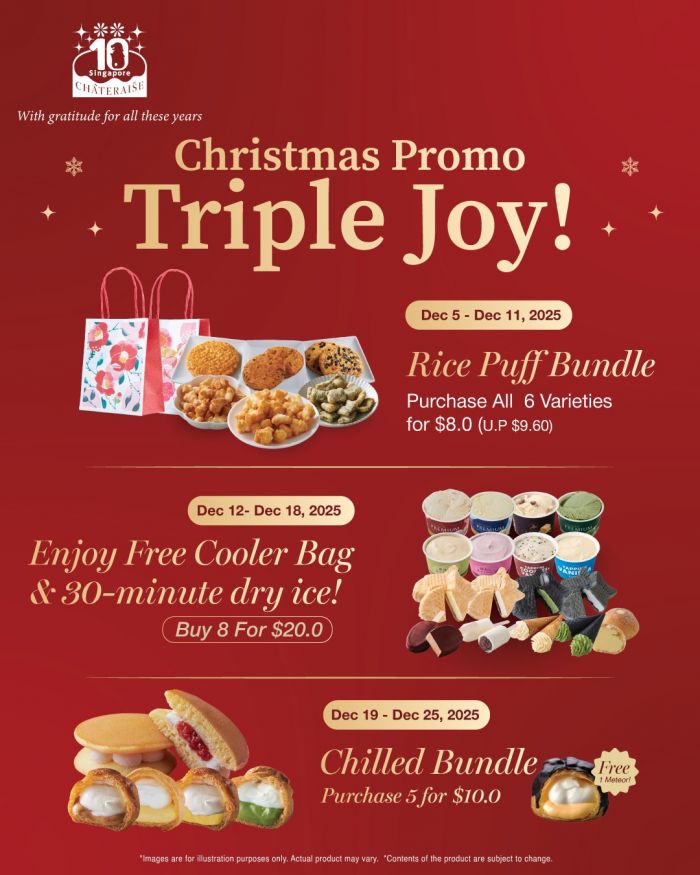 Chateraise Christmas Promotion: Triple Joy Festive Bundles & Sweet Treat Deals (Dec 2025) Chateraise Christmas Promotion: Triple Joy Festive Bundles & Sweet Treat Deals (Dec 2025)
