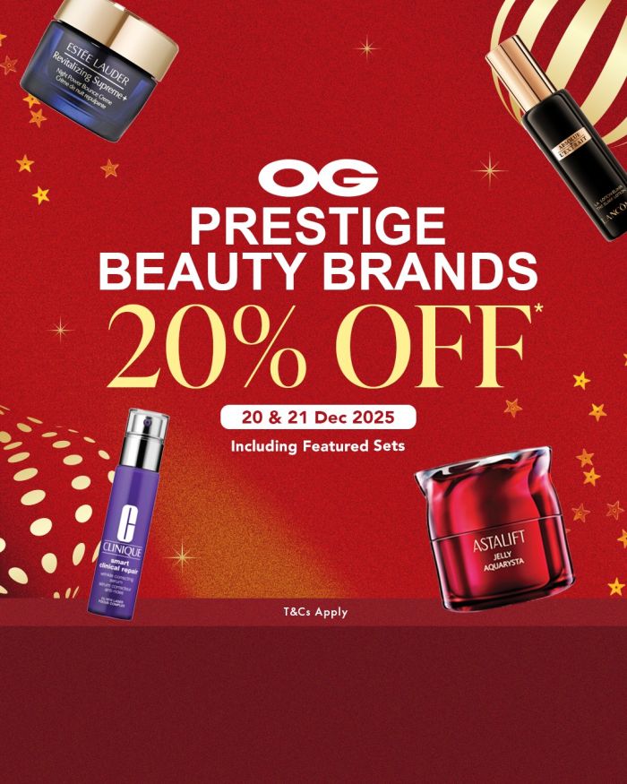 OG Christmas Sale - Prestige Beauty Brands 20% OFF (20-21 Dec 2025) OG Christmas Sale - Prestige Beauty Brands 20% OFF (20-21 Dec 2025)