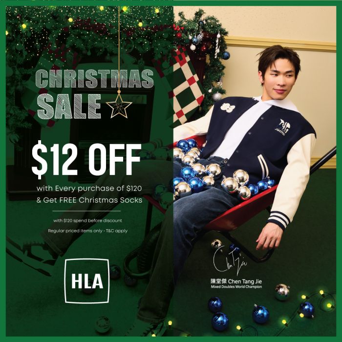 HLA Christmas Sale: $12 OFF and FREE Christmas Socks (20 - 25 Dec 2025) HLA Christmas Sale: $12 OFF and FREE Christmas Socks (20 - 25 Dec 2025)