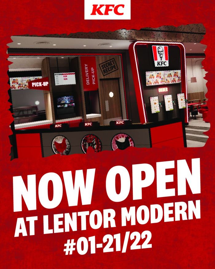 KFC Lentor Modern Grand Opening Promotion: Giveaway, $6.50 Zinger Meal and App-Exclusive Deals (From 22 Dec 2025) KFC Lentor Modern Grand Opening Promotion: Giveaway, $6.50 Zinger Meal and App-Exclusive Deals (From 22 Dec 2025)