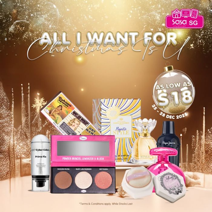 Sasa Online All I Want for Christmas Is U Promotion (25-28 Dec 2025) Sasa Online All I Want for Christmas Is U Promotion (25-28 Dec 2025)