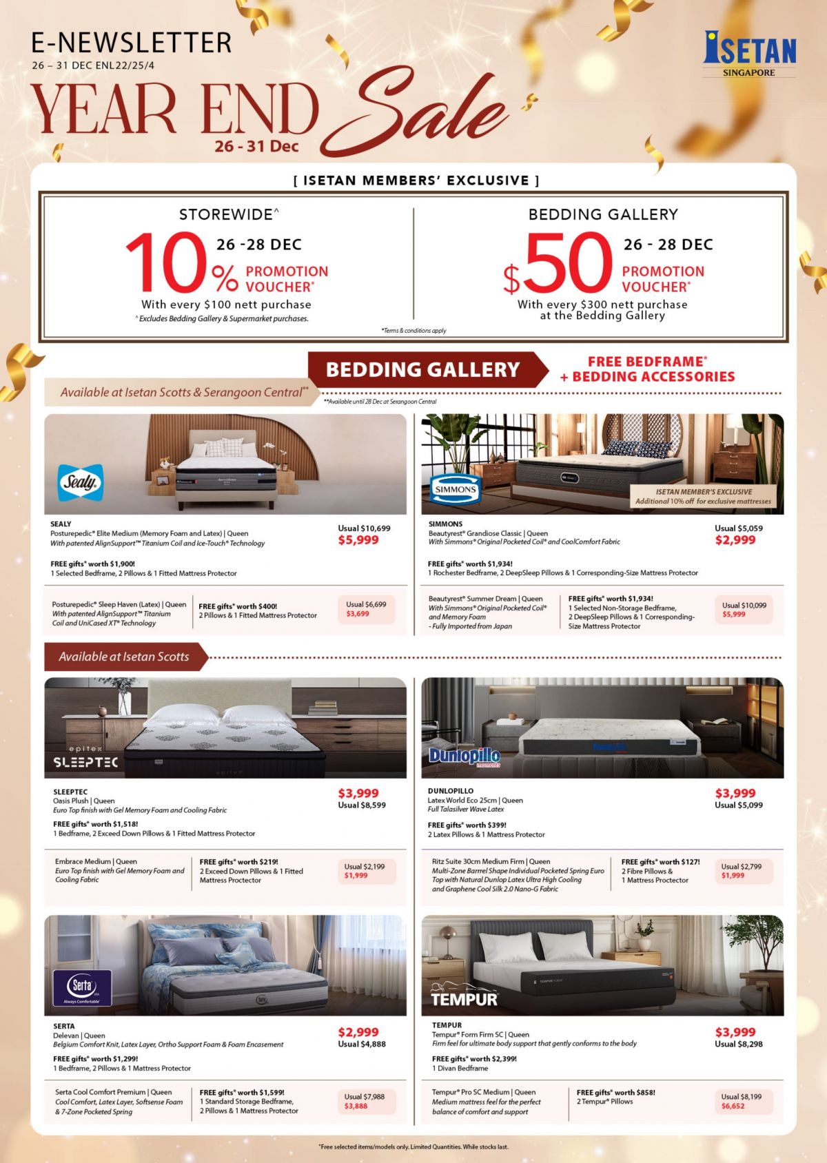 Isetan Year End Sale: 10% Voucher & Ootoshi Fair (26-31 Dec 2025) Isetan Year End Sale: 10% Voucher & Ootoshi Fair (26-31 Dec 2025)