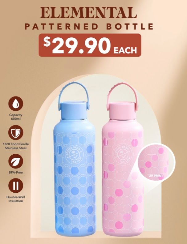 The Coffee Bean & Tea Leaf Elemental Patterned Bottle: Stainless Steel Tumbler (From 31 Dec 2025) The Coffee Bean & Tea Leaf Elemental Patterned Bottle: Stainless Steel Tumbler (From 31 Dec 2025)