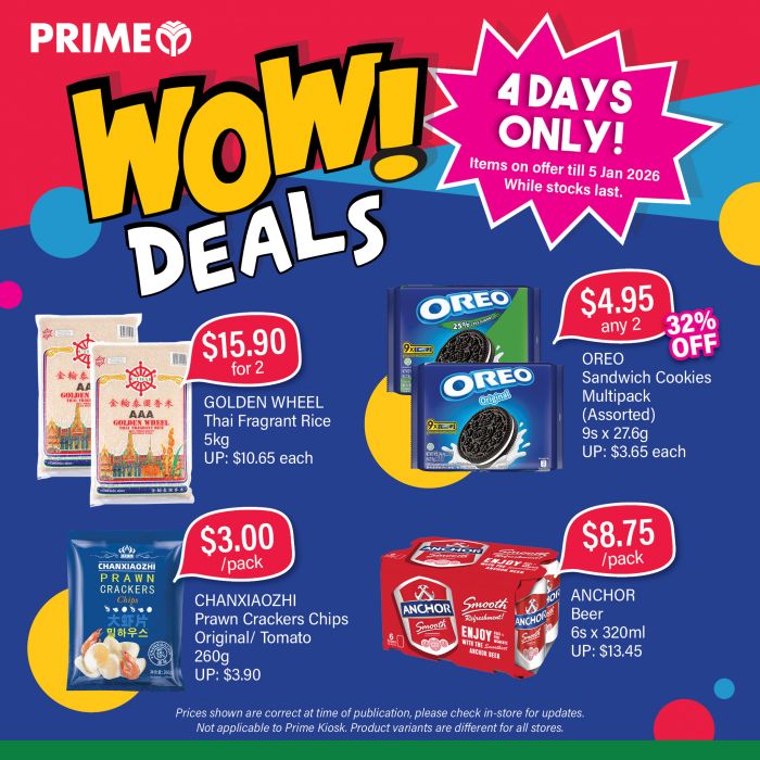 Prime Supermarket WOW Deals: Chinese Pomfret $2.85/100g & Kurobuta Pork (2-5 Jan 2026) Prime Supermarket WOW Deals: Chinese Pomfret $2.85/100g & Kurobuta Pork (2-5 Jan 2026)