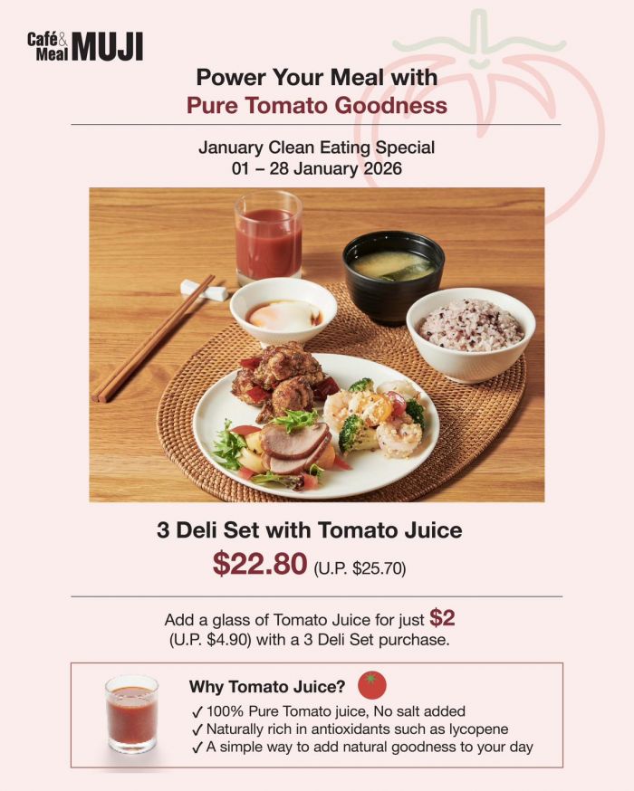 Cafe&Meal MUJI January Clean Eating Promotion (1-28 Jan 2026) Cafe&Meal MUJI January Clean Eating Promotion (1-28 Jan 2026)