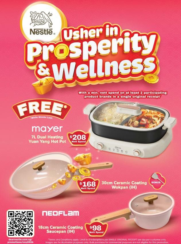 Sheng Siong Nestlé CNY Roadshow: Free Mayer Hot Pot & Neoflam Cookware (3 Jan 2026) Sheng Siong Nestlé CNY Roadshow: Free Mayer Hot Pot & Neoflam Cookware (3 Jan 2026)