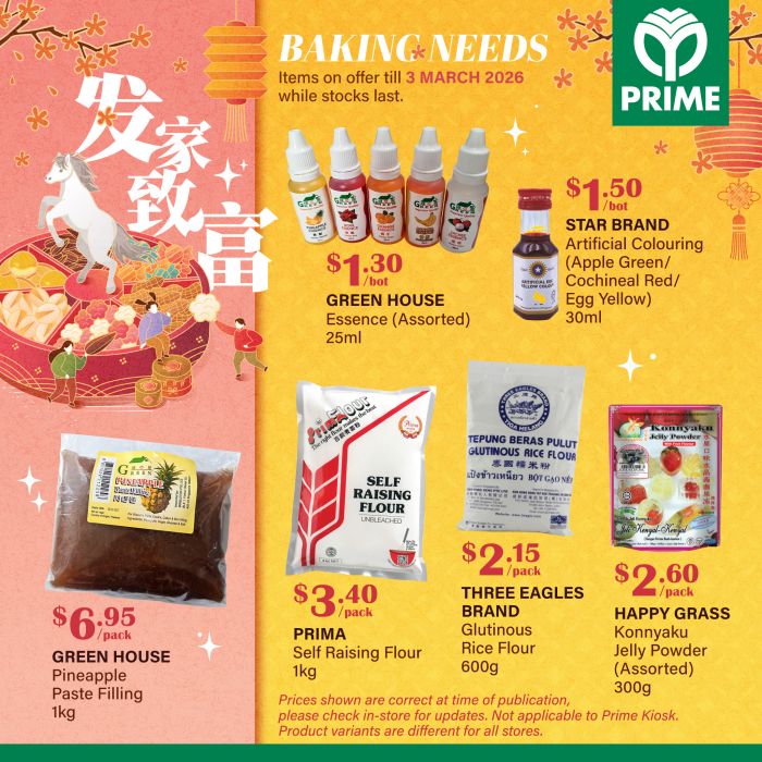 Prime Supermarket Baking Essentials Promo: Pineapple Paste, Flour & More (Until 3 Mar 2026) Prime Supermarket Baking Essentials Promo: Pineapple Paste, Flour & More (Until 3 Mar 2026)