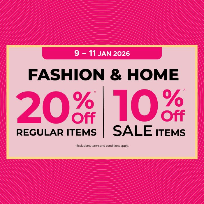 BHG Fashion & Home Sale: 20% Off Regular Items & $39 Shirts (9-11 Jan 2026) BHG Fashion & Home Sale: 20% Off Regular Items & $39 Shirts (9-11 Jan 2026)