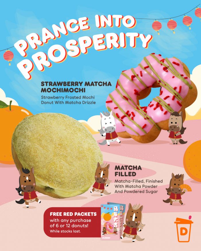 Dunkin’ CNY Festive Treats and FREE Red Packets Promotion Dunkin’ CNY Festive Treats and FREE Red Packets Promotion