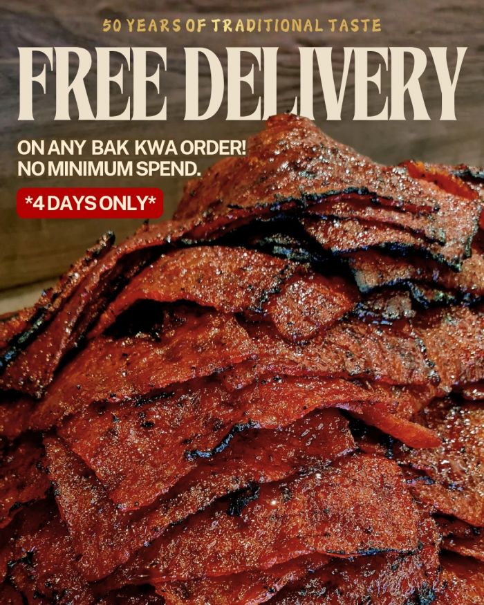Kim Tee Bak Kwa 50th Anniversary: Free Delivery No Min. Spend (Limited Dates Jan 2026) Kim Tee Bak Kwa 50th Anniversary: Free Delivery No Min. Spend (Limited Dates Jan 2026)