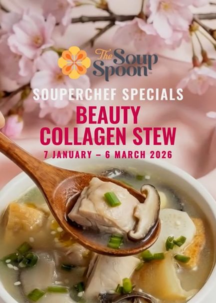 The Soup Spoon Beauty Collagen Stew (7 Jan - 6 Mar 2026) The Soup Spoon Beauty Collagen Stew (7 Jan - 6 Mar 2026)