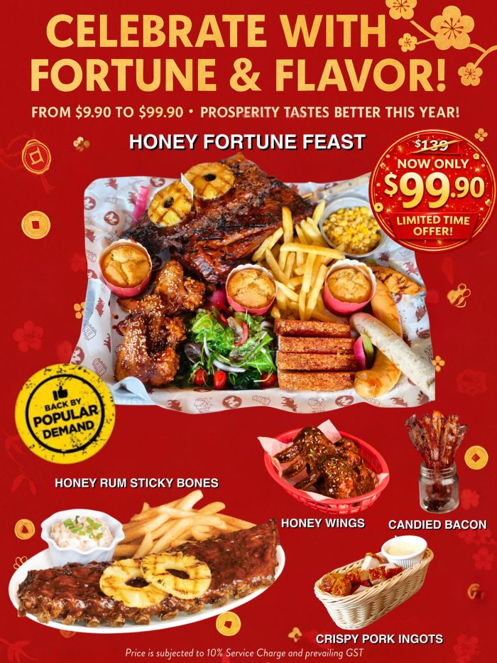 Morganfield's Celebrate with Fortune & Flavor: Honey Fortune Feast (January 2026) Morganfield's Celebrate with Fortune & Flavor: Honey Fortune Feast (January 2026)