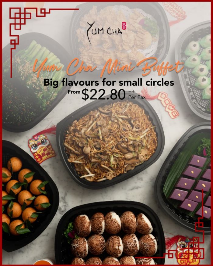 Yum Cha Mini Buffet: 8-Course Prosperity Spread from $22.80++ (Chinese New Year 2026) Yum Cha Mini Buffet: 8-Course Prosperity Spread from $22.80++ (Chinese New Year 2026)