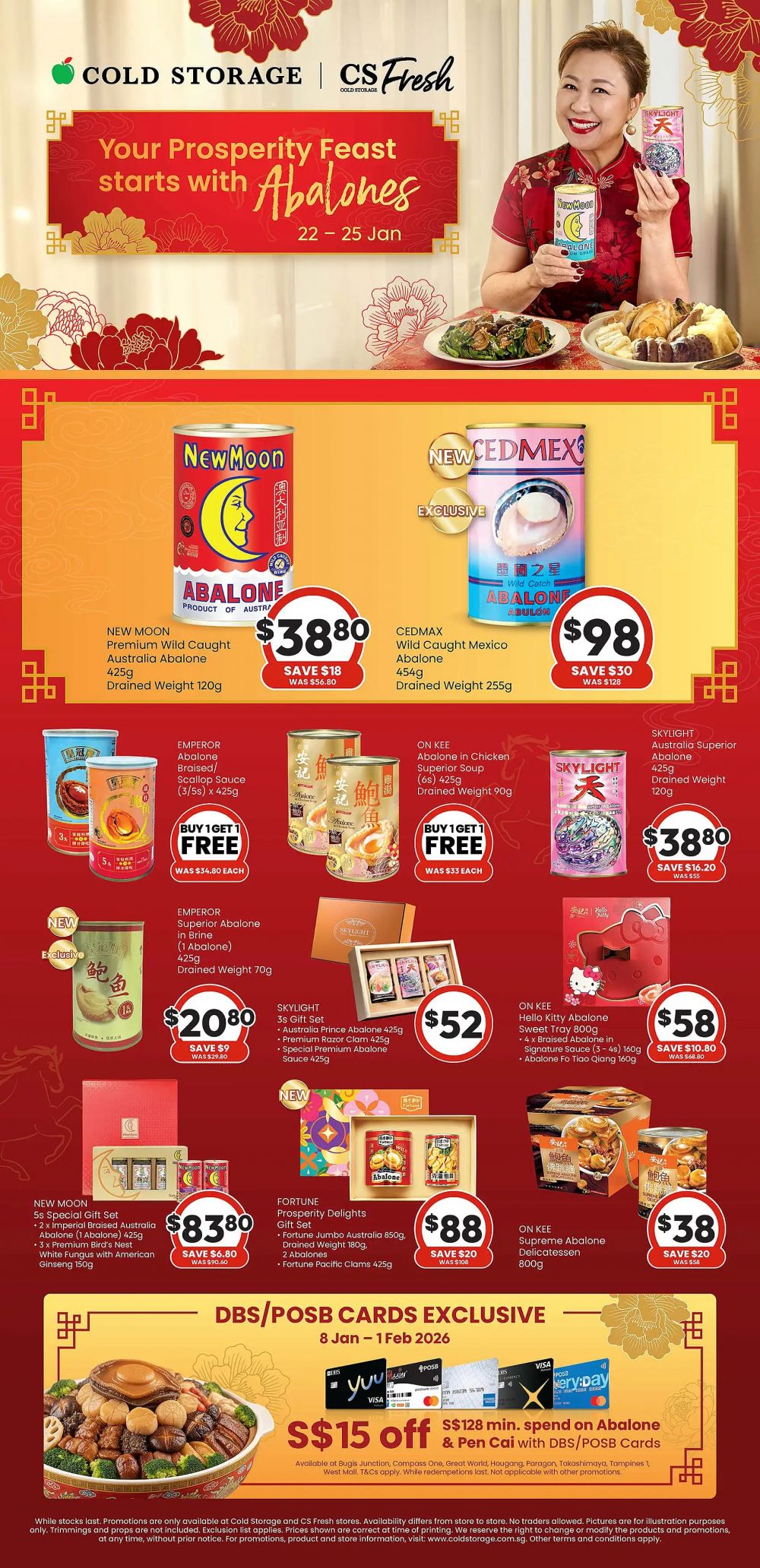 Cold Storage Abalone CNY Promotion: Buy 1 Get 1 Free & Gift Sets (22-25 January 2026) Cold Storage Abalone CNY Promotion: Buy 1 Get 1 Free & Gift Sets (22-25 January 2026)