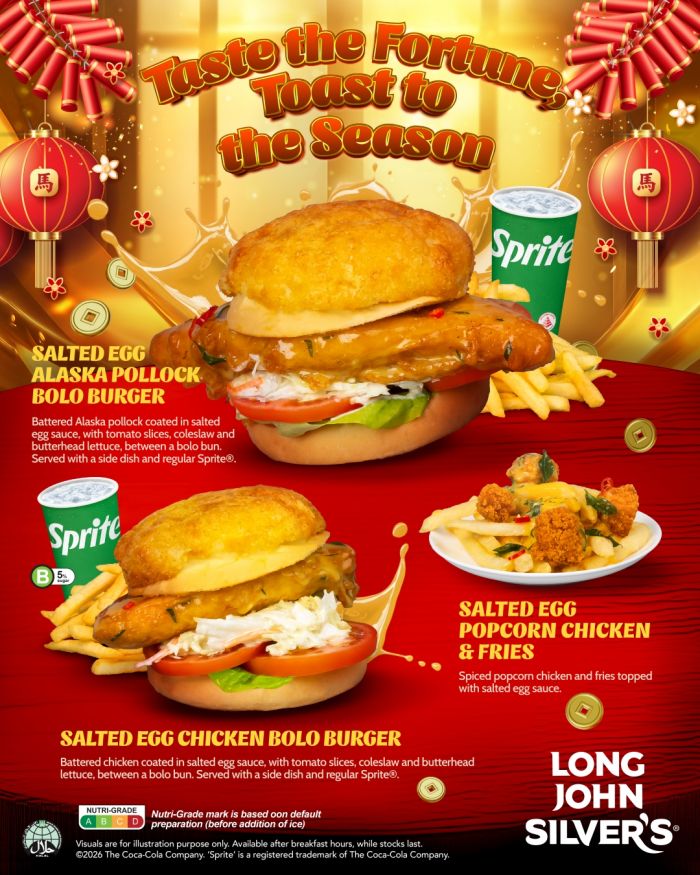 Long John Silver's CNY Special: Salted Egg Bolo Burgers & Popcorn Chicken (January 2026) Long John Silver's CNY Special: Salted Egg Bolo Burgers & Popcorn Chicken (January 2026)