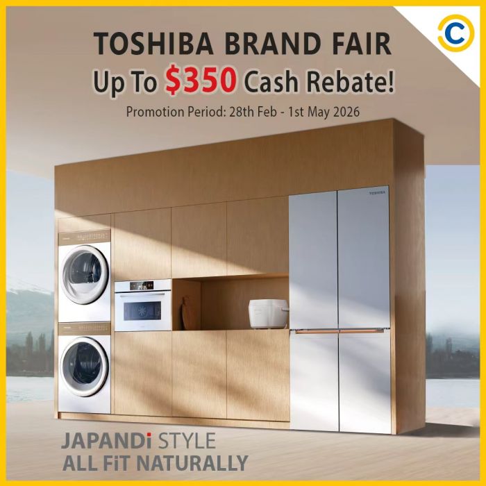 COURTS Promotion: TOSHIBA Brand Fair (Feb - May 2026) COURTS Promotion: TOSHIBA Brand Fair (Feb - May 2026)
