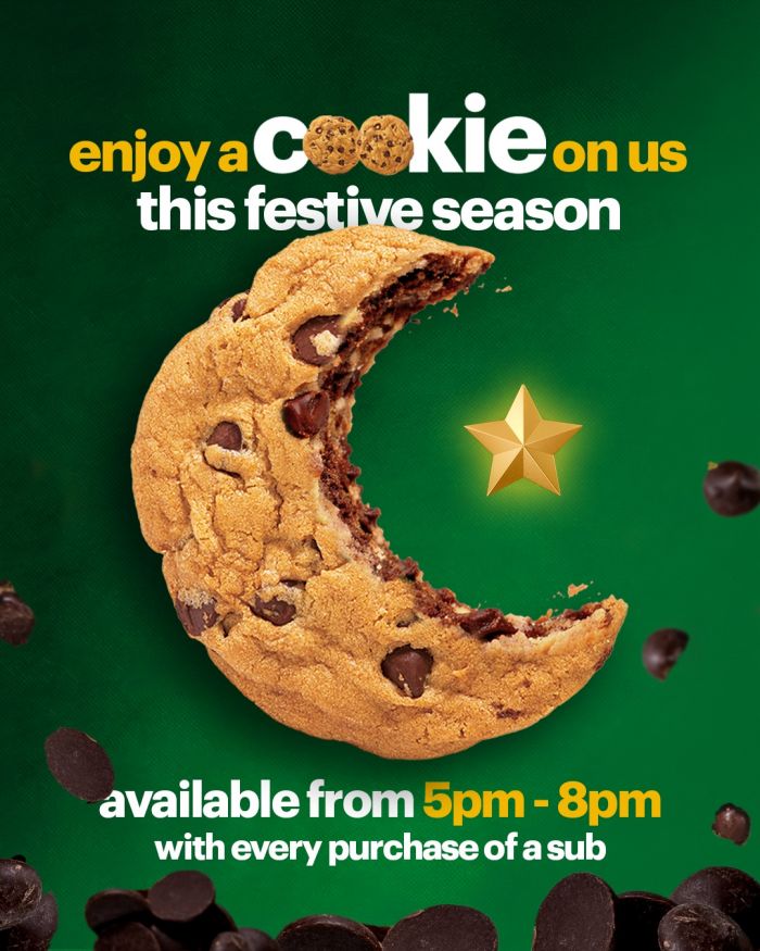Subway Ramadan Special: FREE Cookie with Any Sub Purchase (Until 21 March 2026) Subway Ramadan Special: FREE Cookie with Any Sub Purchase (Until 21 March 2026)