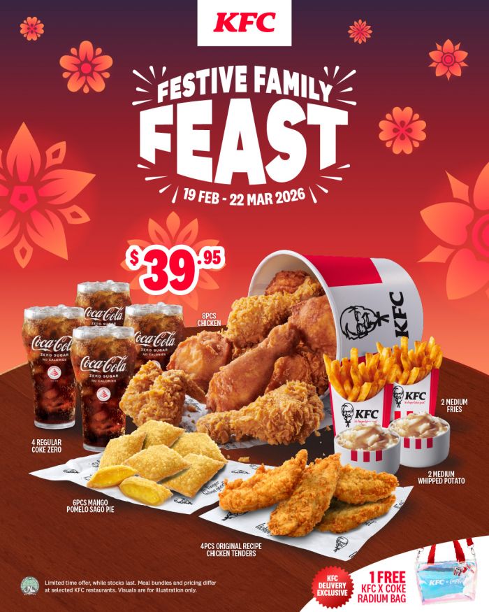 KFC Menu: $39.95 Festive Family Feast (February - March 2026) KFC Menu: $39.95 Festive Family Feast (February - March 2026)