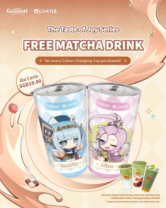 LiHO TEA Promotion: Genshin Impact Free Matcha Drink & Colour Changing Cups LiHO TEA Promotion: Genshin Impact Free Matcha Drink & Colour Changing Cups