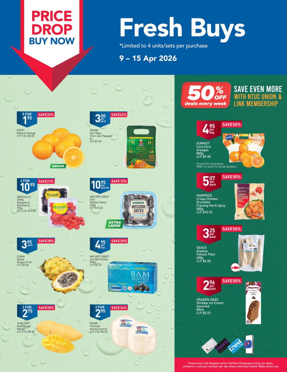 NTUC FairPrice Weekly Promotion: Fresh Buys Deals (9-15 Apr 2026) NTUC FairPrice Weekly Promotion: Fresh Buys Deals (9-15 Apr 2026)