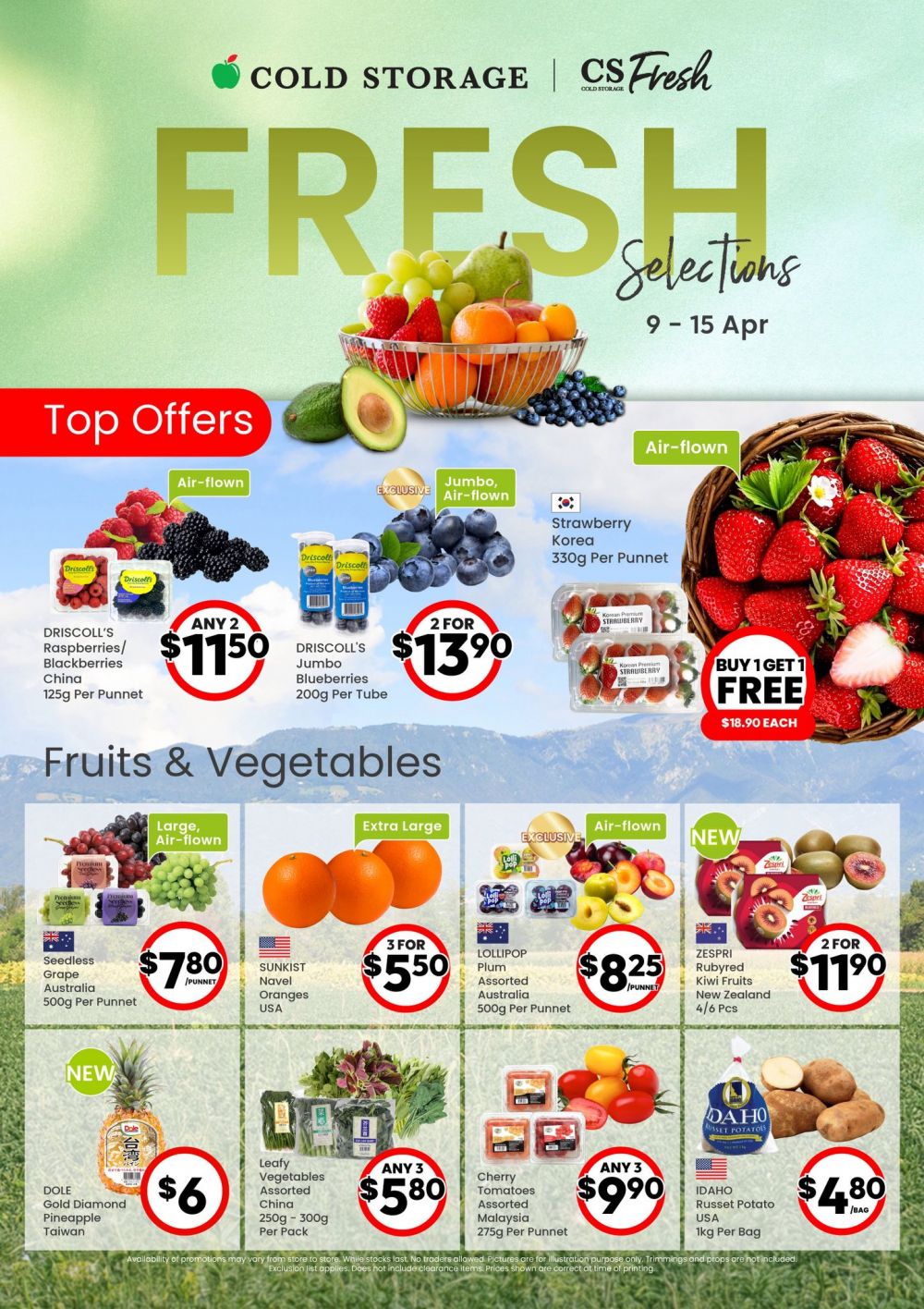 Cold Storage Weekly Promotion: Fresh Selections - Buy 1 Get 1 Free Deals (09-15 Apr 2026) Cold Storage Weekly Promotion: Fresh Selections - Buy 1 Get 1 Free Deals (09-15 Apr 2026)