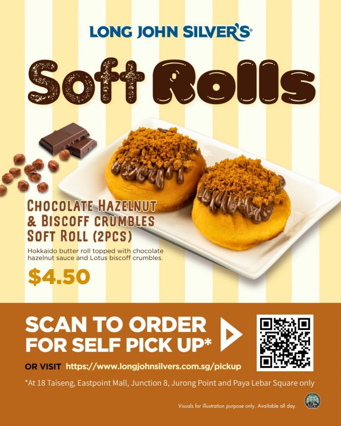 Long John Silver's Hokkaido Butter Soft Rolls: Chocolate Hazelnut & Biscoff (April 2026) Long John Silver's Hokkaido Butter Soft Rolls: Chocolate Hazelnut & Biscoff (April 2026)