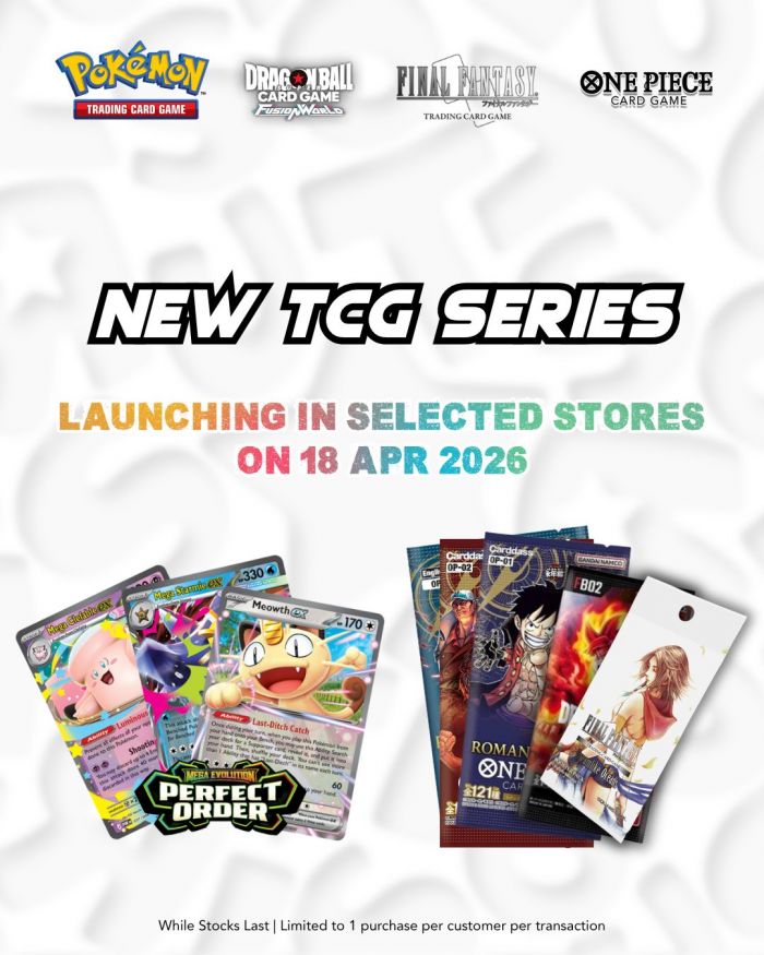 Toys R Us NEW TCG Series Drop: Pokémon, One Piece & Dragon Ball (18 April 2026) Toys R Us NEW TCG Series Drop: Pokémon, One Piece & Dragon Ball (18 April 2026)