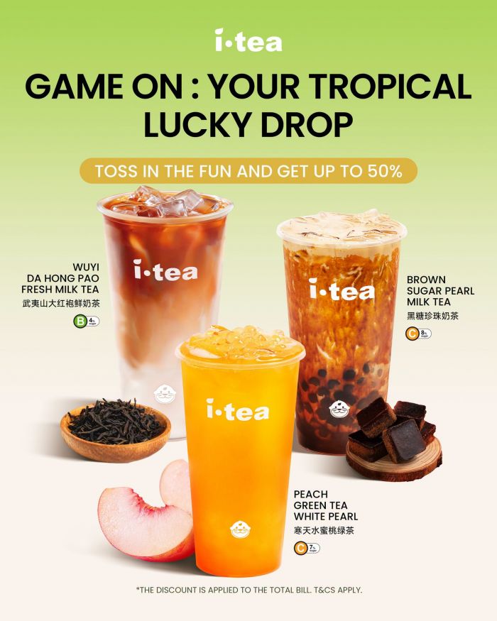 itea Chinatown Point Grand Opening Promotion: Tropical Lucky Drop - Up to 50% OFF (April 2026) itea Chinatown Point Grand Opening Promotion: Tropical Lucky Drop - Up to 50% OFF (April 2026)