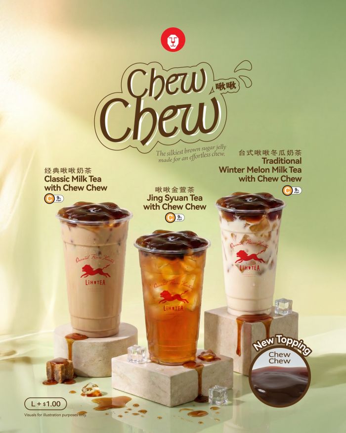LiHO Menu Promotion: New Chew Chew Topping - Add $1 To Large Drinks LiHO Menu Promotion: New Chew Chew Topping - Add $1 To Large Drinks