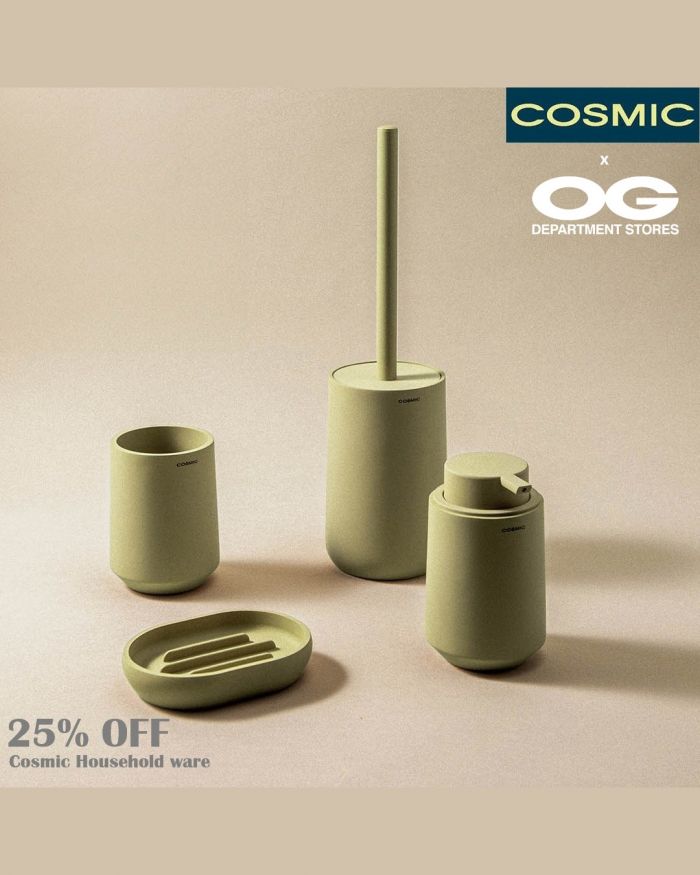 OG COSMIC New Launch: 25% OFF Space-Inspired Household Ware (Now - 31 May 2026) OG COSMIC New Launch: 25% OFF Space-Inspired Household Ware (Now - 31 May 2026)