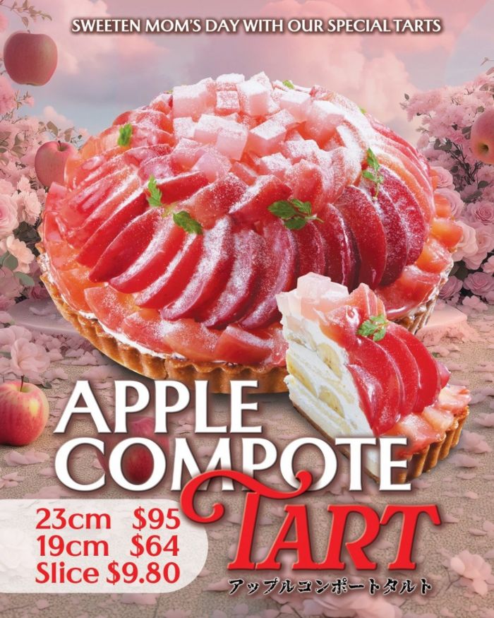 Fruit Paradise Mother’s Day Special: Apple Compote Tart 15% OFF Preorder (21 April - 4 May 2026) Fruit Paradise Mother’s Day Special: Apple Compote Tart 15% OFF Preorder (21 April - 4 May 2026)