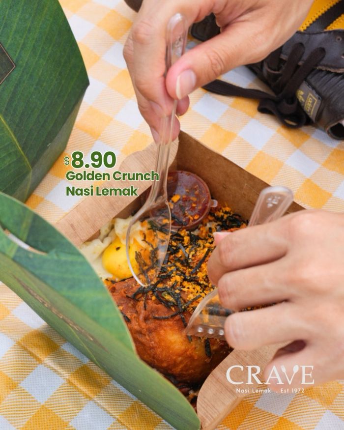 CRAVE Nasi Lemak Golden Crunch Nasi Lemak: World-Class Rice Meal Deal (April 2026) CRAVE Nasi Lemak Golden Crunch Nasi Lemak: World-Class Rice Meal Deal (April 2026)