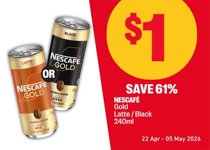 7-Eleven Quick Pick-Me-Up Promotion: $1 Nescafé Gold & Nutella Biscuits Deal (22 April - 5 May 2026) 7-Eleven Quick Pick-Me-Up Promotion: $1 Nescafé Gold & Nutella Biscuits Deal (22 April - 5 May 2026)