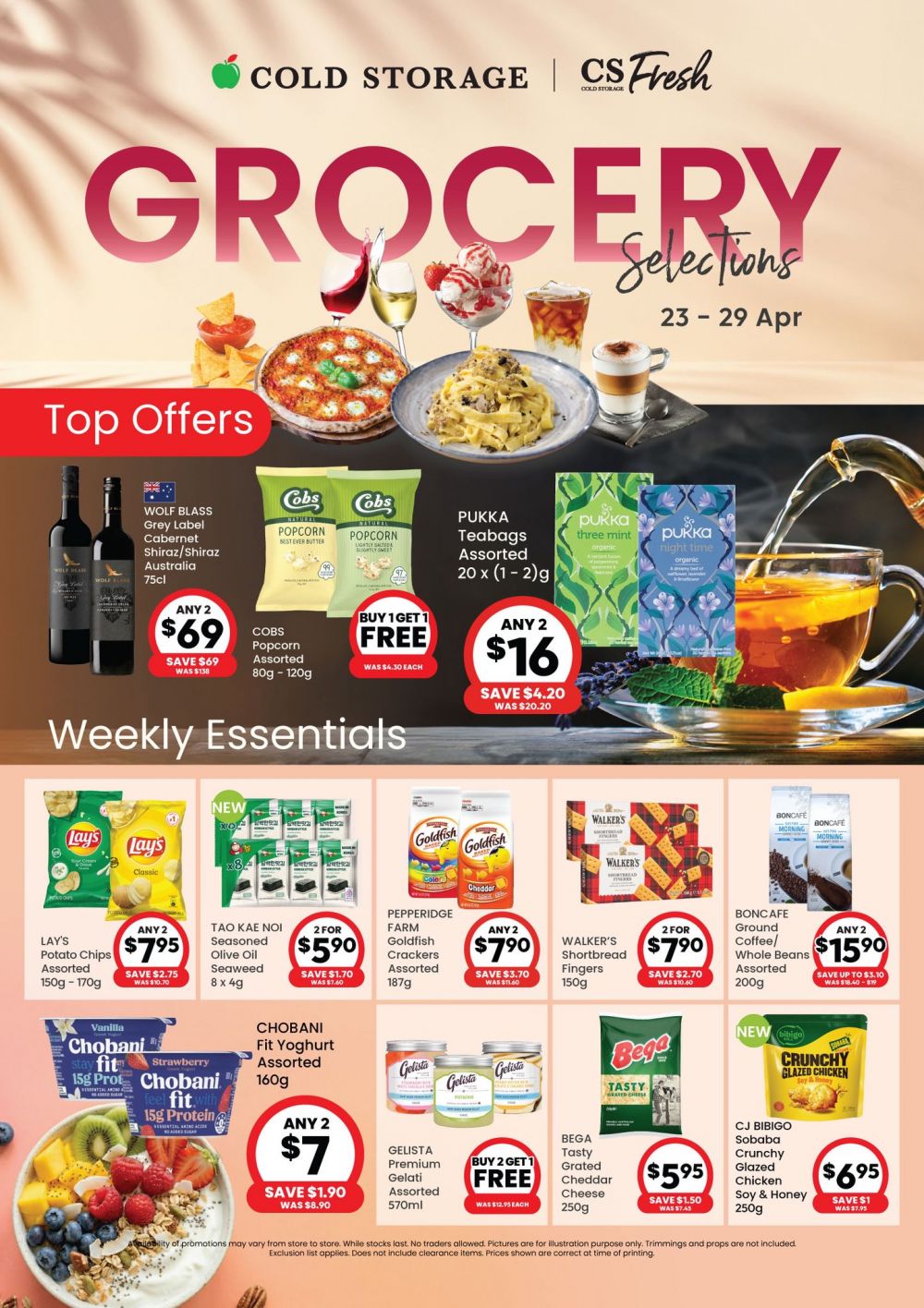 Cold Storage Weekly Promotion: Grocery Selections - Buy 1 Get 1 Free & Massive Savings! (23 - 29 April 2026) Cold Storage Weekly Promotion: Grocery Selections - Buy 1 Get 1 Free & Massive Savings! (23 - 29 April 2026)