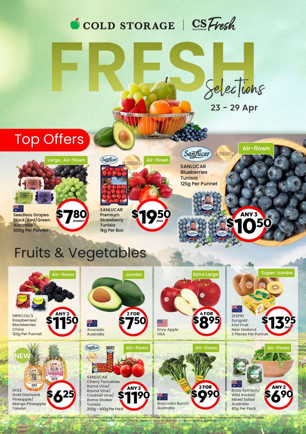 Cold Storage Promotion: FRESH Selections - Save up to 30% on Premium Groceries (23-29 Apr 2026) Cold Storage Promotion: FRESH Selections - Save up to 30% on Premium Groceries (23-29 Apr 2026)