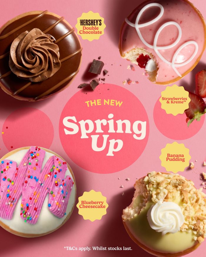 Krispy Kreme ALL-NEW Spring Up Series: Hershey’s Double Chocolate & Fruity Indulgence (From 23 April 2026) Krispy Kreme ALL-NEW Spring Up Series: Hershey’s Double Chocolate & Fruity Indulgence (From 23 April 2026)