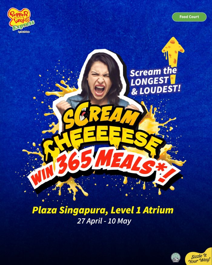 Pepper Lunch Scream Cheese Challenge: Win a 1-Year Supply of Pepper Rice (27 April - 10 May 2026) Pepper Lunch Scream Cheese Challenge: Win a 1-Year Supply of Pepper Rice (27 April - 10 May 2026)