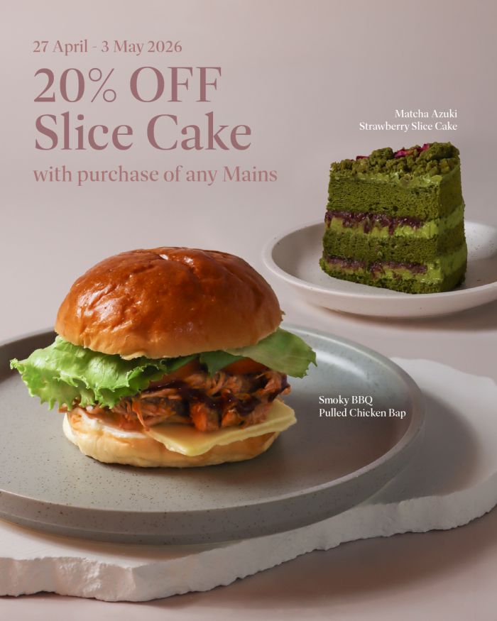 Cedele Labour Day Promotion 2026: 20% OFF Slice Cake (27 Apr - 3 May 2026) Cedele Labour Day Promotion 2026: 20% OFF Slice Cake (27 Apr - 3 May 2026)