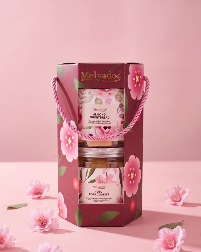 MELVADOS Mother’s Day Special: Yuzu Rose & Almond Shortbread Cookie Jar Set (May 2026) MELVADOS Mother’s Day Special: Yuzu Rose & Almond Shortbread Cookie Jar Set (May 2026)