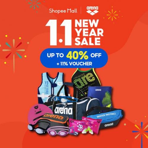 Arena Shopee 1.1 New Year Sale Up To 40% OFF + 11% Voucher (1 Jan 2022) Arena Shopee 1.1 New Year Sale Up To 40% OFF + 11% Voucher (1 Jan 2022)